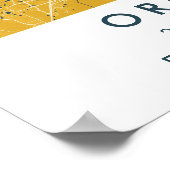 Custom City Map Orlando Florida Wall Art Poster (Hoek)