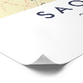 Custom City Map Sao Paulo Brazil Wall Art Poster (Hoek)