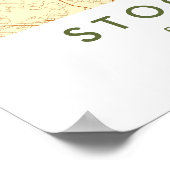 Custom City Map Stockholm Sweden Wall Art Poster (Hoek)