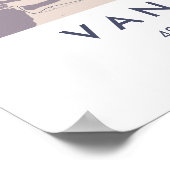 Custom City Map Vancouver Canada Wall Art Poster (Hoek)