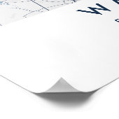 Custom City Map Warsaw Poland Wall Art Poster (Hoek)