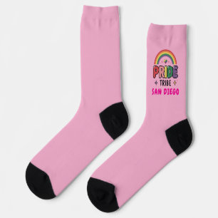 Custom City PINK LGBTQ+ Rainbow Pride Tribe Sokken