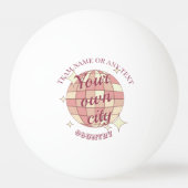 Custom City tafeltennisclub Ping Pong Balls Pingpongbal (Voorkant)