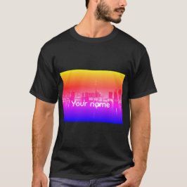 Custom City Uitzicht T-shirt – gepersonaliseerde n