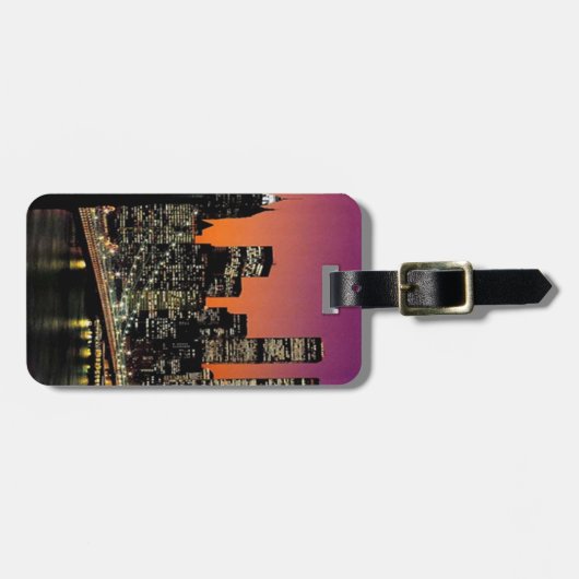 Custom City Vision-Bagagelabel Bagagelabel (Voorkant horizontaal)