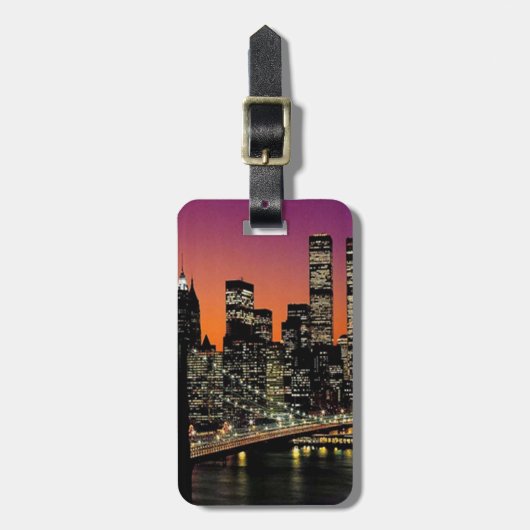 Custom City Vision-Bagagelabel Bagagelabel (Voorkant verticaal)