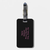 Custom City Vision-Bagagelabel Bagagelabel (Achterkant verticaal)
