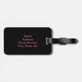 Custom City Vision-Bagagelabel Bagagelabel (Achterkant horizontaal)