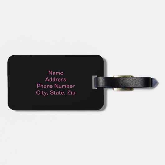 Custom City Vision-Bagagelabel Bagagelabel (Achterkant horizontaal)