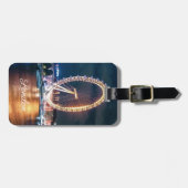 Custom Cityscape England Night London Bagagelabel (Voorkant horizontaal)