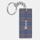 Custom Clan Baird Tartan Pset Sleutelhanger (Voorkant Links)