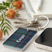 Custom Clan Cooper Tartan Plaid Sleutelhanger (Voorkant Rechts)