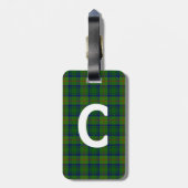 Custom Clan Cranstoun Tartan Plaid Bagagelabel (Achterkant verticaal)