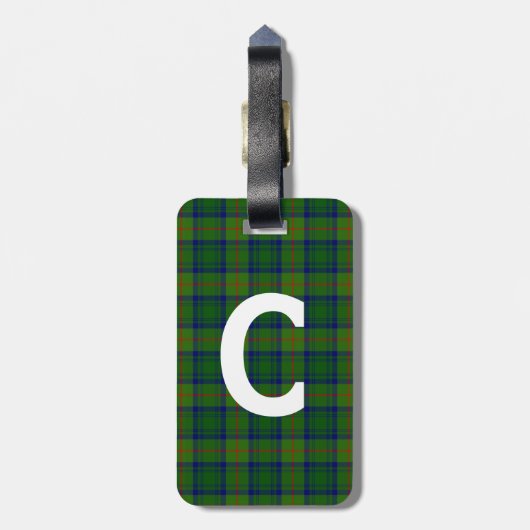 Custom Clan Cranstoun Tartan Plaid Bagagelabel (Achterkant verticaal)