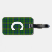 Custom Clan Cranstoun Tartan Plaid Bagagelabel (Achterkant horizontaal)