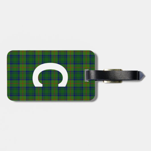 Custom Clan Cranstoun Tartan Plaid Bagagelabel (Achterkant horizontaal)