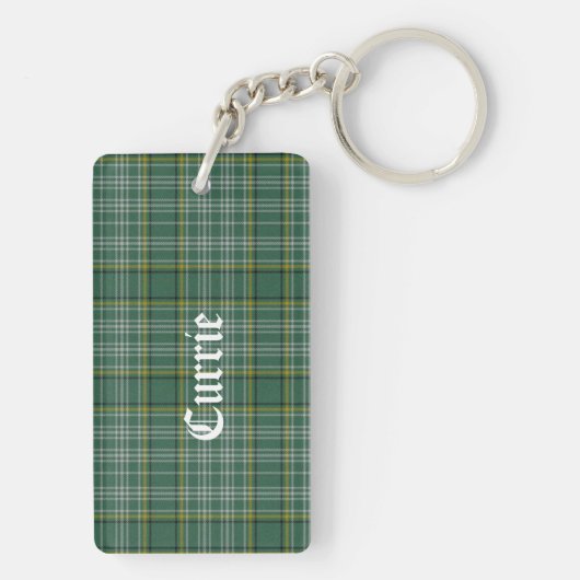 Custom Clan Currie Tartan Pset Sleutelhanger (achterkant)