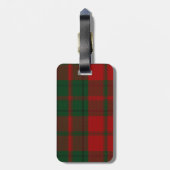 Custom Clan Drummond Tartan Pset Bagagelabel (Achterkant verticaal)