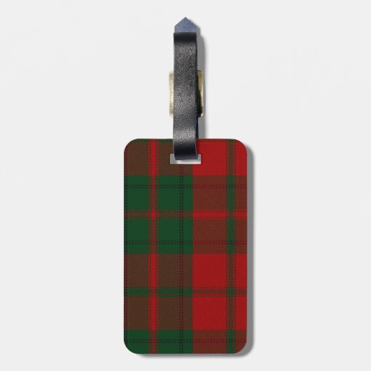 Custom Clan Drummond Tartan Pset Bagagelabel (Achterkant verticaal)