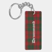 Custom Clan Drummond Tartan Pset Sleutelhanger (Voorkant Links)