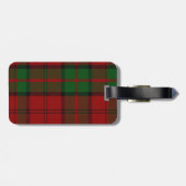 Custom Clan Dunbar Tartan Pset Bagagelabel (Achterkant horizontaal)