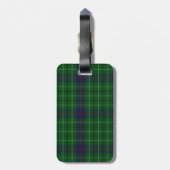 Custom Clan Duncan Tartan Pset Bagagelabel (Achterkant verticaal)