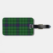 Custom Clan Duncan Tartan Pset Bagagelabel (Achterkant horizontaal)