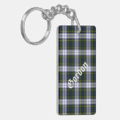 Custom Clan Gordon Dress Tartan Pset Sleutelhanger (Voorkant Links)