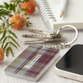 Custom Clan Harmon Tartan Plaid Sleutelhanger (Voorkant Rechts)
