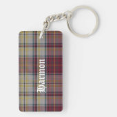 Custom Clan Harmon Tartan Plaid Sleutelhanger (achterkant)