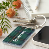 Custom Clan Henderson Tartan Pset Sleutelhanger (Voorkant Rechts)
