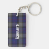 Custom Clan Kinnaird Tartan Pset Sleutelhanger (achterkant)