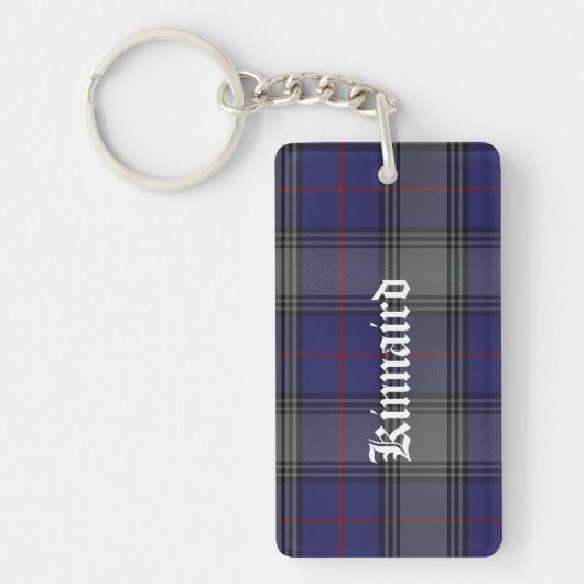 Custom Clan Kinnaird Tartan Pset Sleutelhanger (Voorkant)