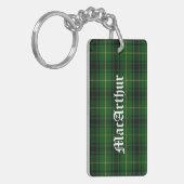 Custom Clan MacArthur Tartan Pset Sleutelhanger (Voorkant Links)