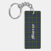 Custom Clan Murray Tartan Plaid Sleutelhanger (Voorkant Links)