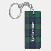 Custom Clan Robertson Tartan Pset Sleutelhanger (Voorkant Links)