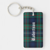 Custom Clan Robertson Tartan Pset Sleutelhanger (Voorkant)