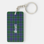 Custom Clan Scott Tartan Plaid Sleutelhanger (achterkant)
