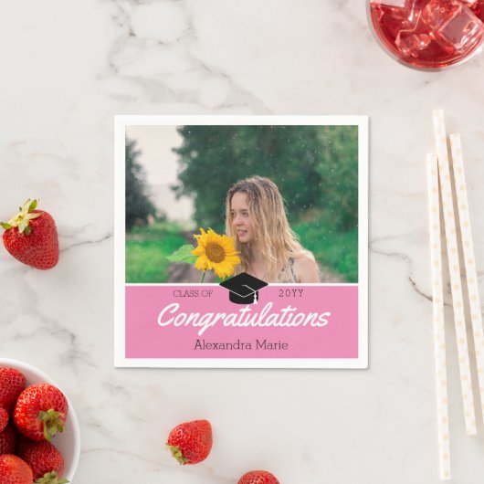 Custom Class Photo School Afstuderen Servet (Insitu)