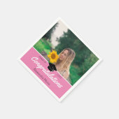 Custom Class Photo School Afstuderen Servet (Hoek)