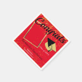 Custom Class Photo School Afstuderen Servet (Hoek)