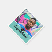 Custom Class Photo School Afstuderen Servet (Hoek)