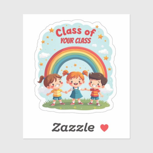 Custom Class Room Design voor kinderen Sticker (Vel)