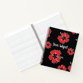Custom Class Subject-Hibiscus Flower Notitieboek (Binnen)