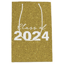 Custom Class Year Gold Glitter