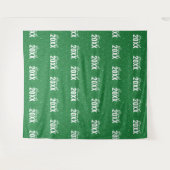 Custom Class Year Green Glitter Foto Achtergrond Wandkleed (Voorkant (horizontaal))