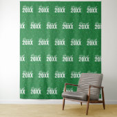 Custom Class Year Green Glitter Foto Achtergrond Wandkleed (In situ)