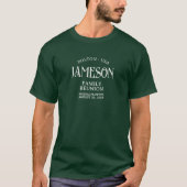 Custom Classic Arch Script Family Reunion T-shirt (Voorkant)