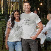 Custom Classic Arch Script Family Reunion T-shirt