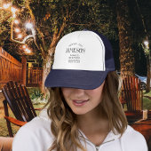 Custom Classic Arch Script Family Reunion Trucker Pet
